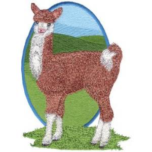 Picture of Llama Baby Machine Embroidery Design