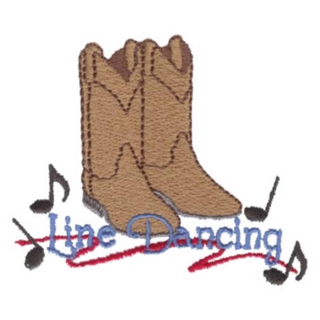 Picture of Line Dancing Machine Embroidery Design
