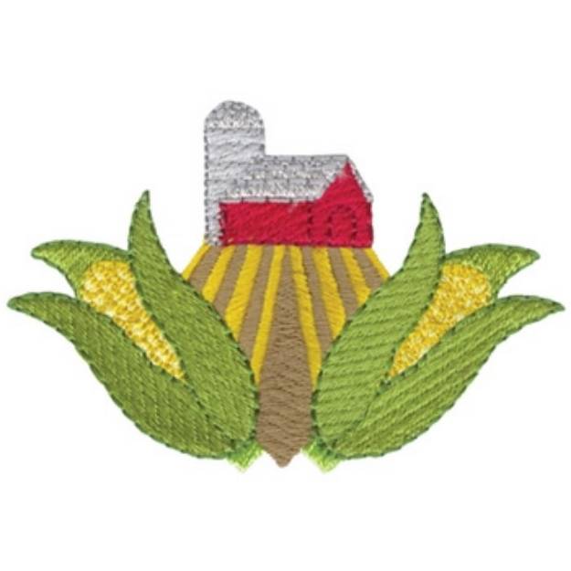 Picture of Corn Logo Machine Embroidery Design