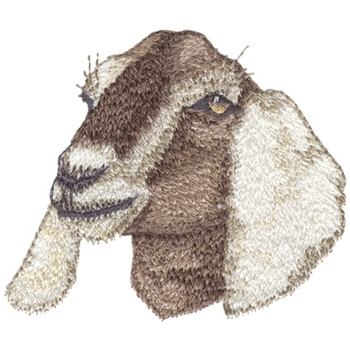 Sm. Nubian Goat Machine Embroidery Design
