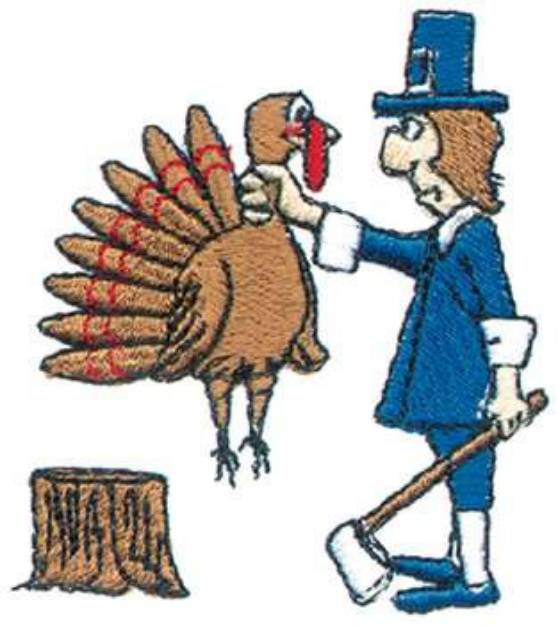 Picture of Turkey Slaughter Machine Embroidery Design