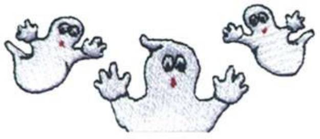 Picture of Ghost Topper Machine Embroidery Design