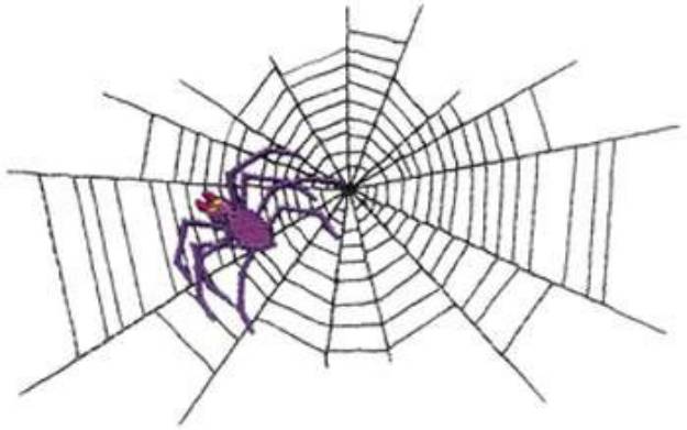 Picture of Spider Web Machine Embroidery Design