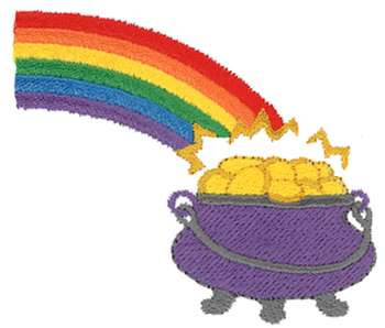 Pot Of Gold Machine Embroidery Design