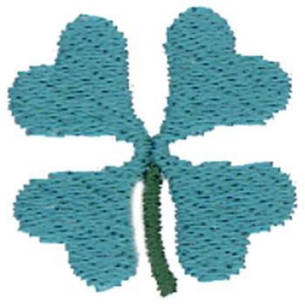 Picture of 1" Four - Leaf Clover Machine Embroidery Design