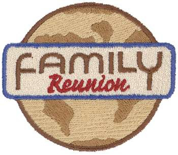 Family Reunion Logo Machine Embroidery Design