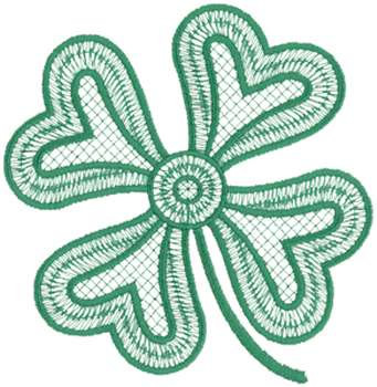 Four - Leaf Clover Machine Embroidery Design