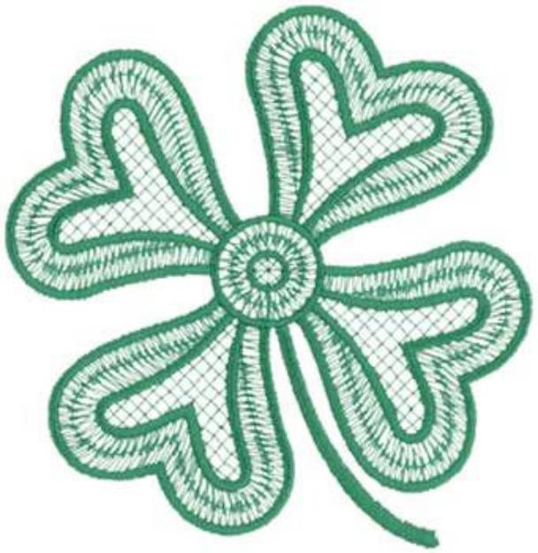 Picture of Four - Leaf Clover Machine Embroidery Design