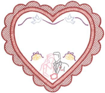 Marriage Announcement Machine Embroidery Design
