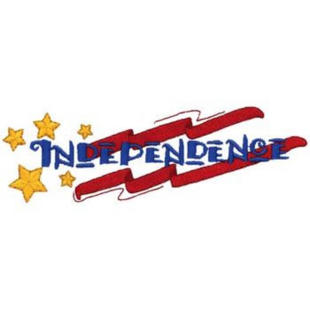 Picture of Independence Machine Embroidery Design