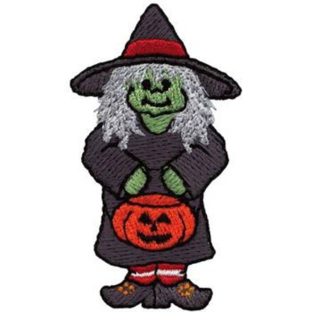 Picture of Lil Witch Machine Embroidery Design