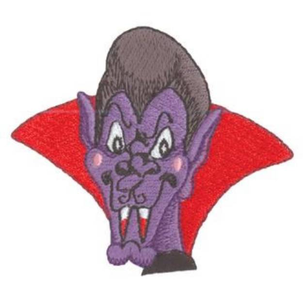 Picture of Vampire Face Machine Embroidery Design