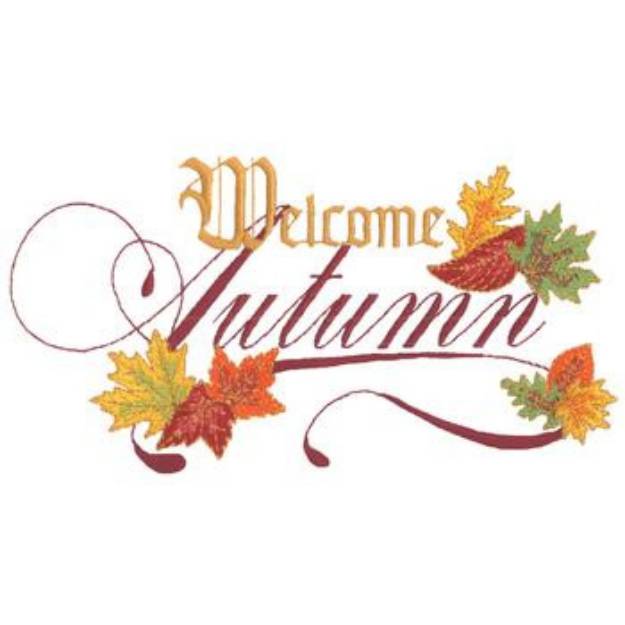 Picture of Welcome Autumn Machine Embroidery Design