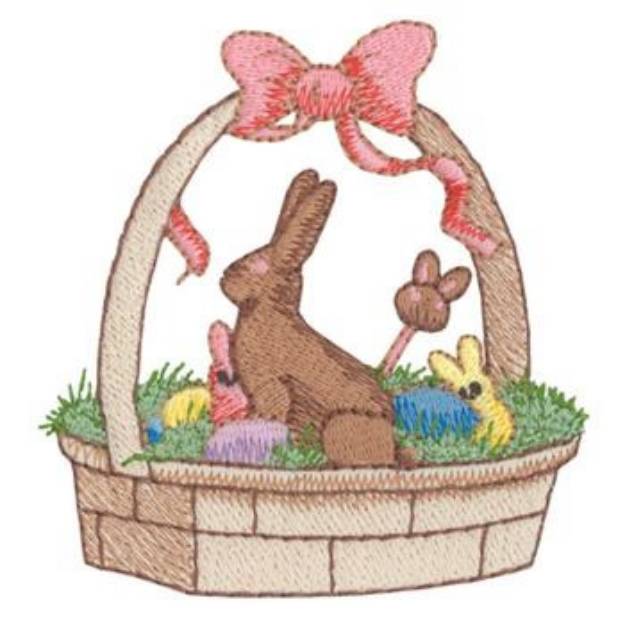 Picture of Easter Basket W/ Candy Machine Embroidery Design