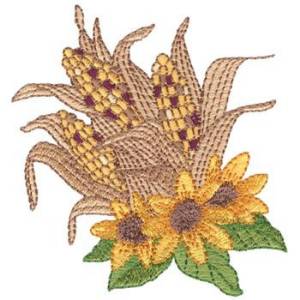 Picture of Maize Bouquet Machine Embroidery Design