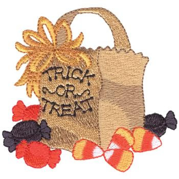 Trick Or Treat Machine Embroidery Design