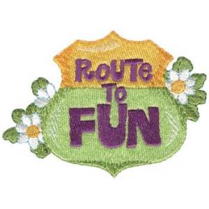 Picture of Route To Fun Machine Embroidery Design