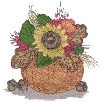 Pumpkin Bouquet Machine Embroidery Design