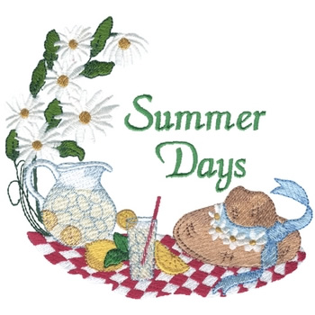Summer Days Machine Embroidery Design