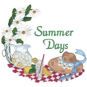 Picture of Summer Days Machine Embroidery Design