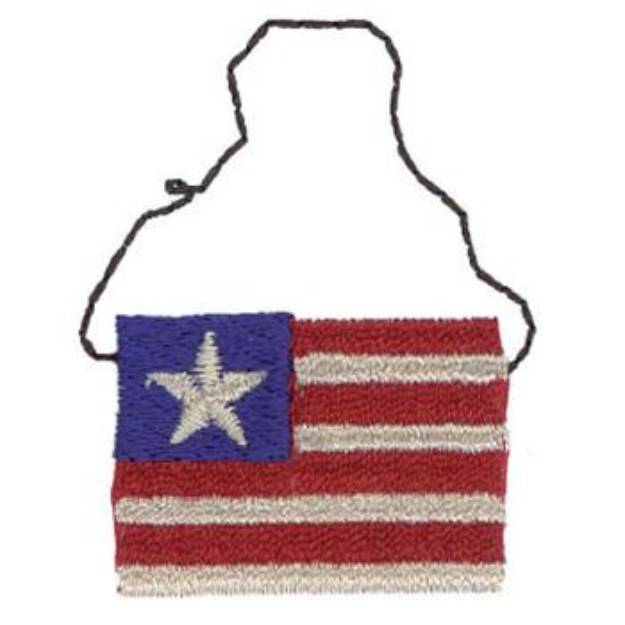 Picture of Hanging Flag Machine Embroidery Design