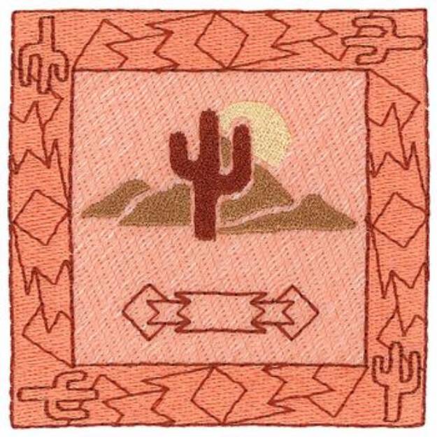 Picture of Cactus Square Machine Embroidery Design