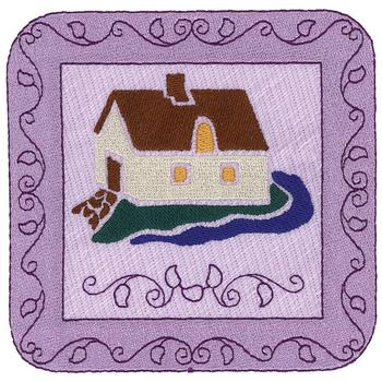 Cottage Square Machine Embroidery Design