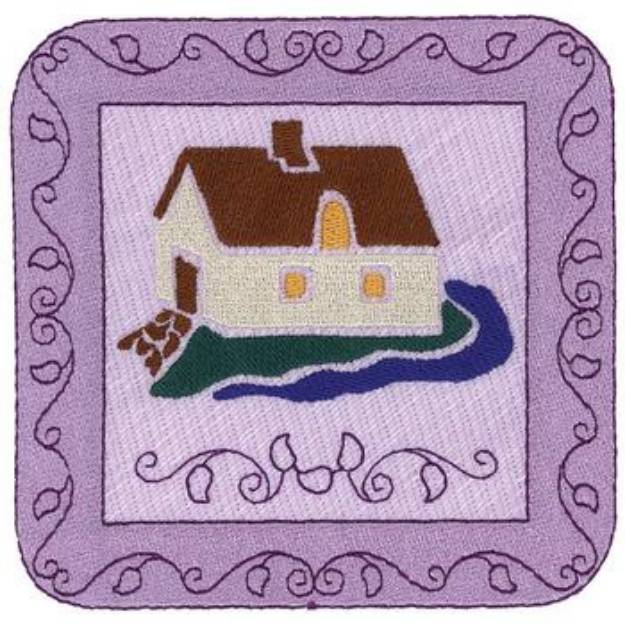 Picture of Cottage Square Machine Embroidery Design