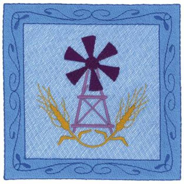 Picture of Windmill Square Machine Embroidery Design
