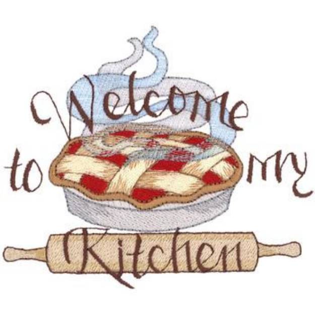 Picture of Welcome Pie Machine Embroidery Design