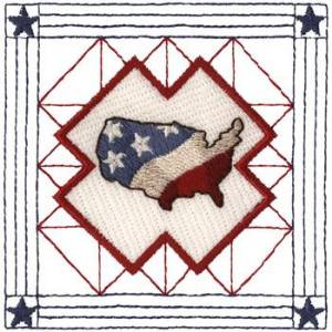 Picture of Amercian Quilt Square Machine Embroidery Design