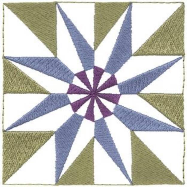 Picture of Spinning Star Block Machine Embroidery Design