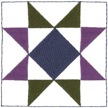 Star Quilt Design Machine Embroidery Design