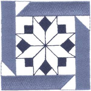 Picture of Star Quilt Block Machine Embroidery Design