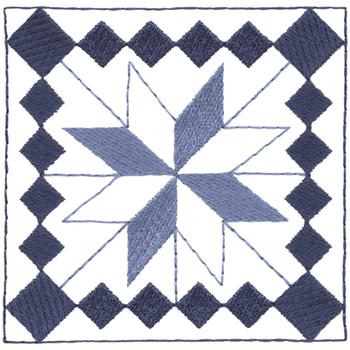 Star Quilt Design Machine Embroidery Design