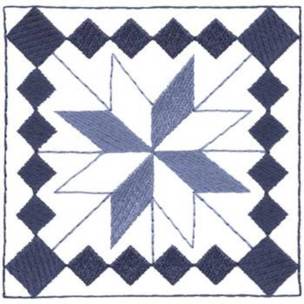 Picture of Star Quilt Design Machine Embroidery Design