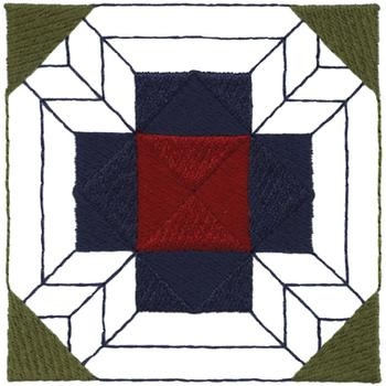 Square Quilt Block Machine Embroidery Design