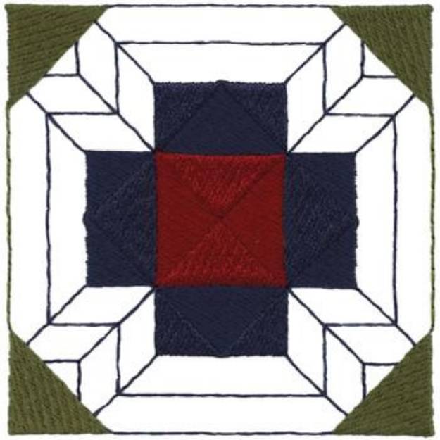 Picture of Square Quilt Block Machine Embroidery Design