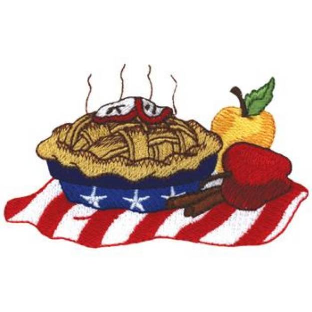 Picture of American Apple Pie Machine Embroidery Design