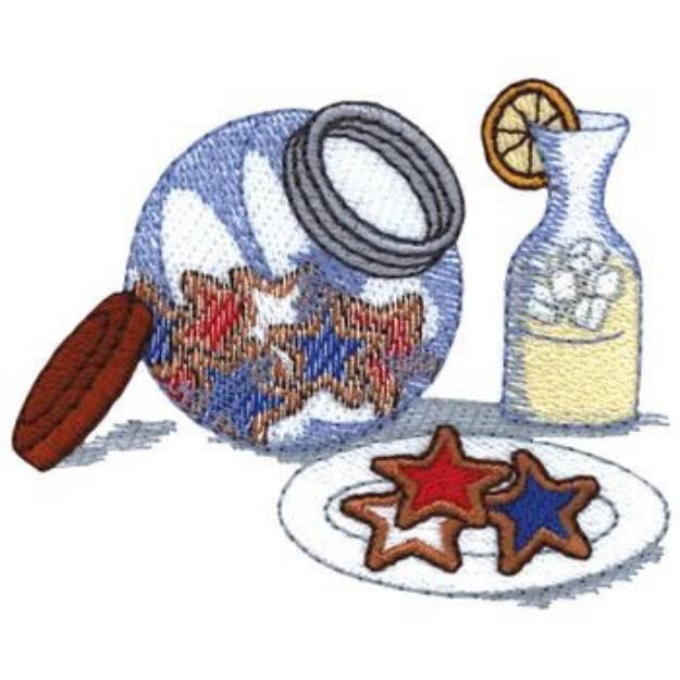 Picture of Cookies & Lemonade Machine Embroidery Design