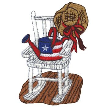 Rocking Chair Machine Embroidery Design