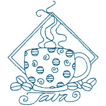 Java Bluework Machine Embroidery Design