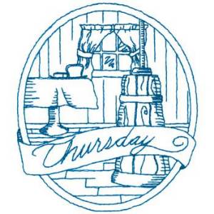 Picture of Thursday Baking Bluework Machine Embroidery Design