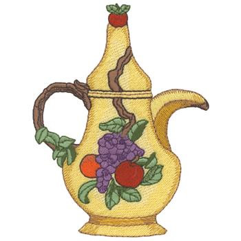 Fruit Tea Pot Machine Embroidery Design