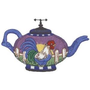 Picture of Sunrise Tea Pot Machine Embroidery Design