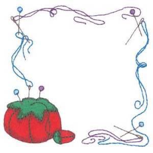 Picture of Pin Cushion Border Machine Embroidery Design