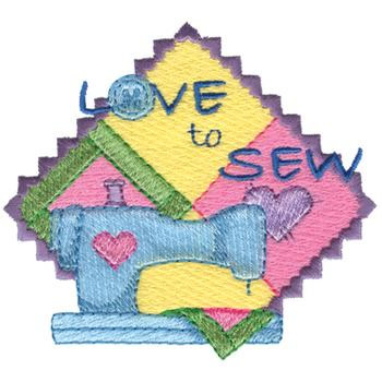 Love To Sew Machine Embroidery Design