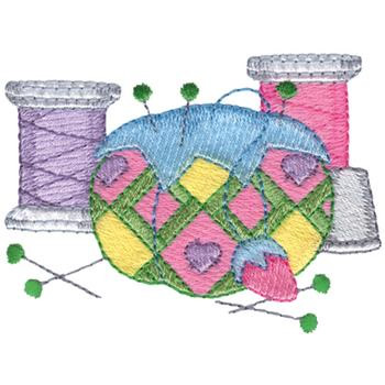 Pin Cushion Machine Embroidery Design