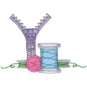 Picture of Fasteners & Thread Machine Embroidery Design