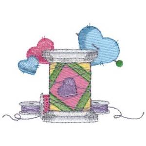 Picture of Heart Thread Machine Embroidery Design